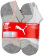 Puma Womens Low Cut Cushioned Socks 12-Pack, White-Pink, 9-11 Online Sale