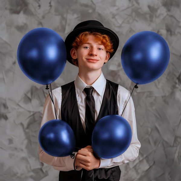 Birthday Party Decoration Balloons Navy Blue - 10 Pcs on Sale