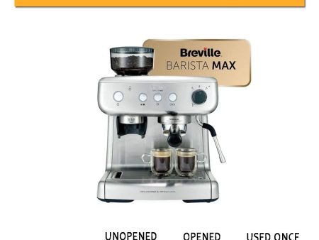 Breville VCF126 Barista Max Coffee Machine - Stainless Steel - Clearance Discount