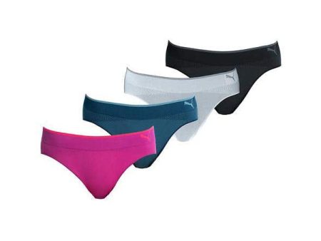 Puma moderate coverage seamless sport bikini 4 pack 360° sport stretch Supply