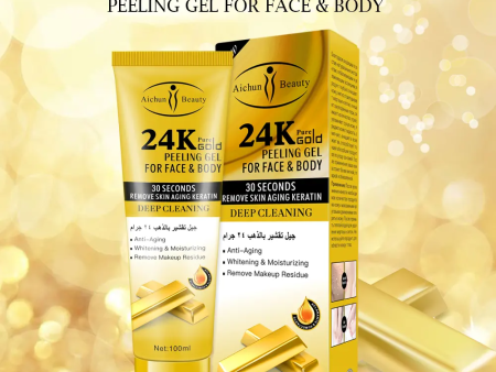 Aichun Beauty 24k Gold Face & Body Peeling Gel - 100ml Fashion