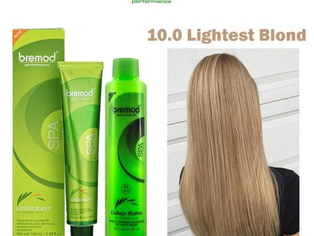 Bremod Performance 10.0 Lightest Blond Hair Color With Oxidizer - 100ml+100g For Discount