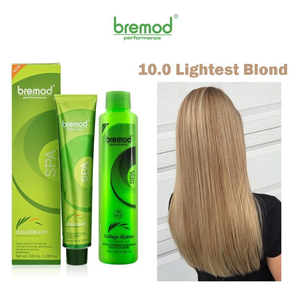 Bremod Performance 10.0 Lightest Blond Hair Color With Oxidizer - 100ml+100g For Discount