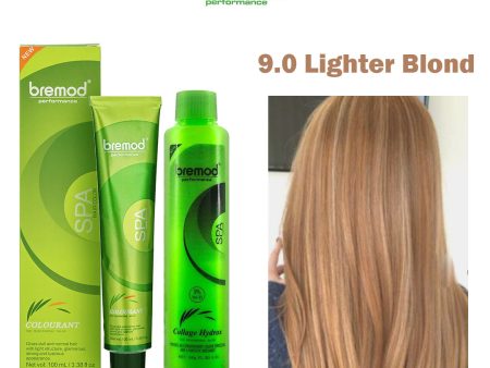 Bremod Performance 9.0 Lighter Blond Hair Color With Oxidizer - 100ml+100g Cheap