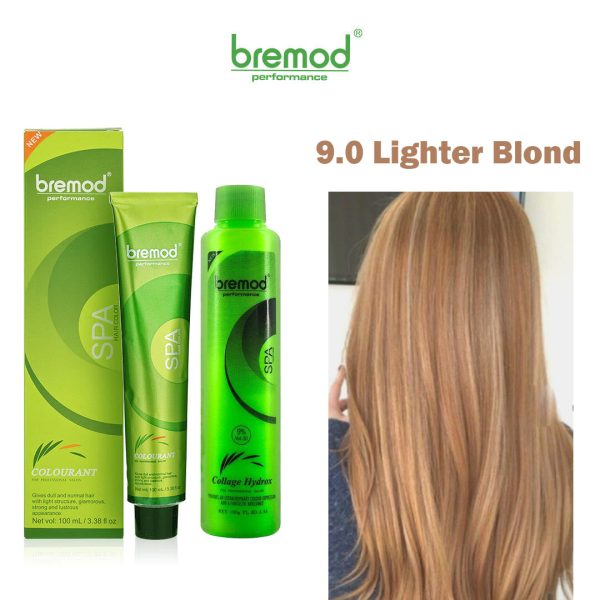 Bremod Performance 9.0 Lighter Blond Hair Color With Oxidizer - 100ml+100g Cheap