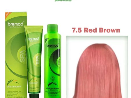 Bremod Performance 8.65 Pink Orange Hair Color With Oxidizer - 100ml+100g Sale